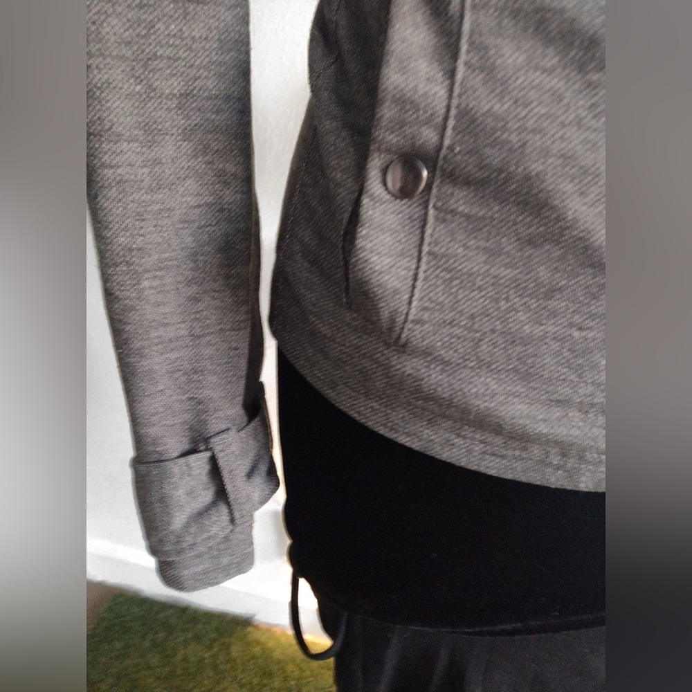 Wet Seal Gray Double-Breasted Pea Coat – Size XS - Picture 7 of 9